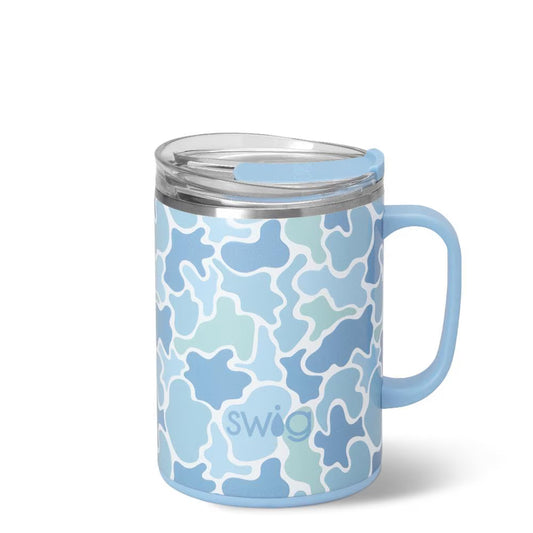*Large Camper Mug 24oz - Saltwater Camo