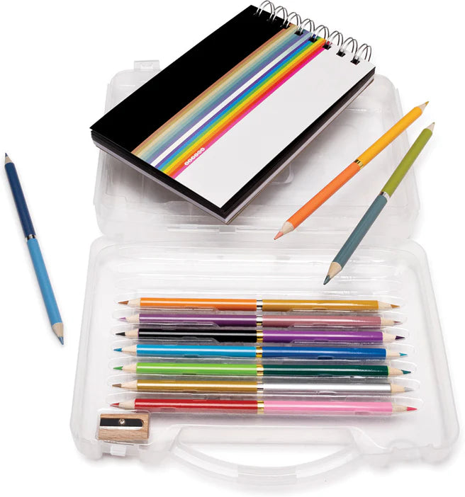*Pencil Set – Sketch Studio Black & White Sketchbook Travel Set