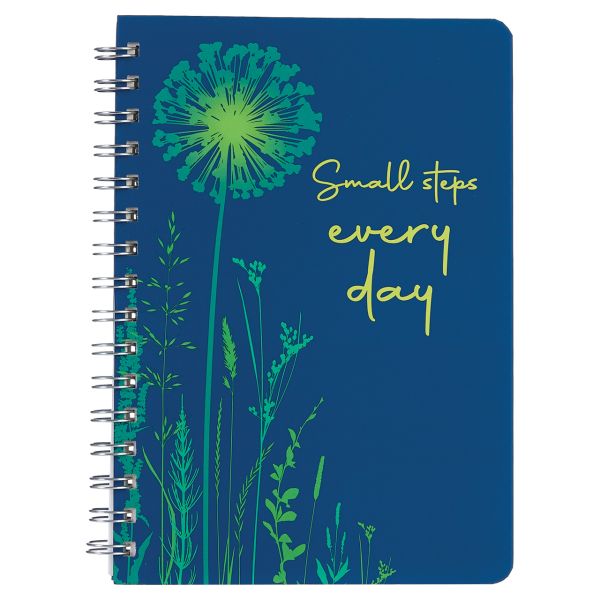 *Journal - Hard Cover Spiral Journal - Small Steps Every Day