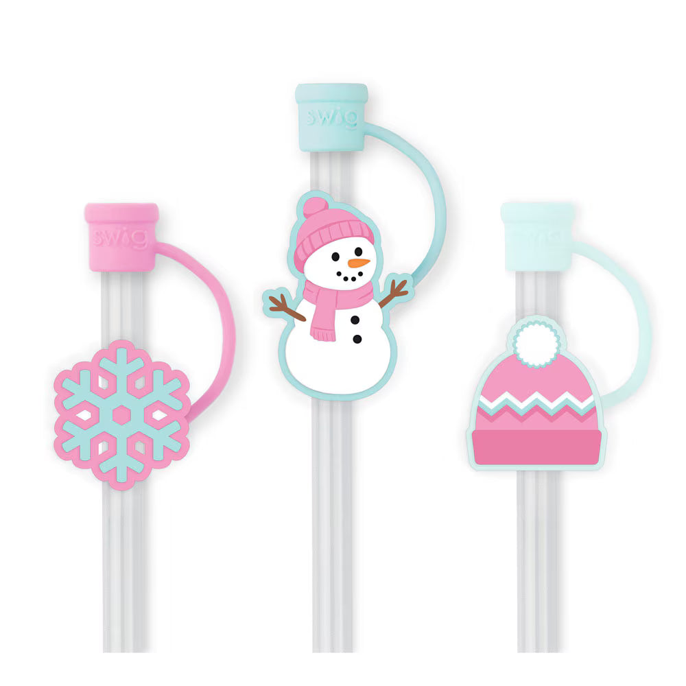 *SWIG Snow Belle - Straw Topper Set