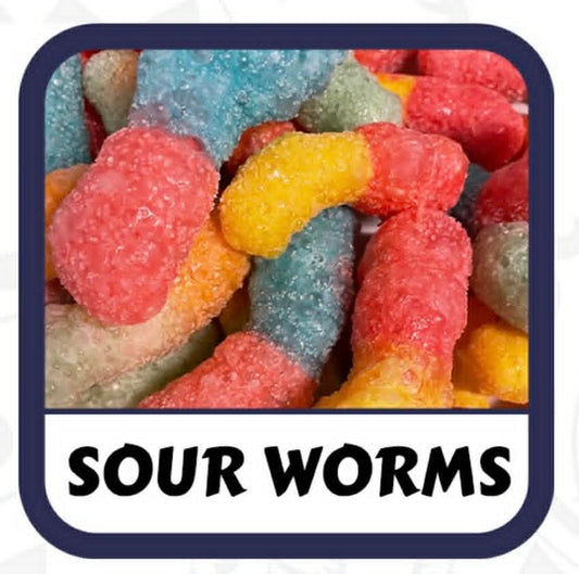 *Freeze Dried - Sour Worms