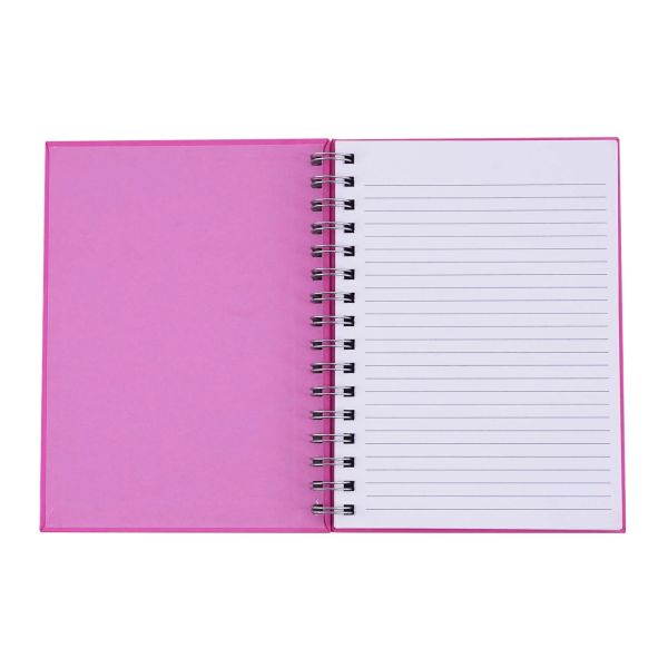 *Journal - Spiral Journal with Hot Stamping - Hearts Pink - Made with Love