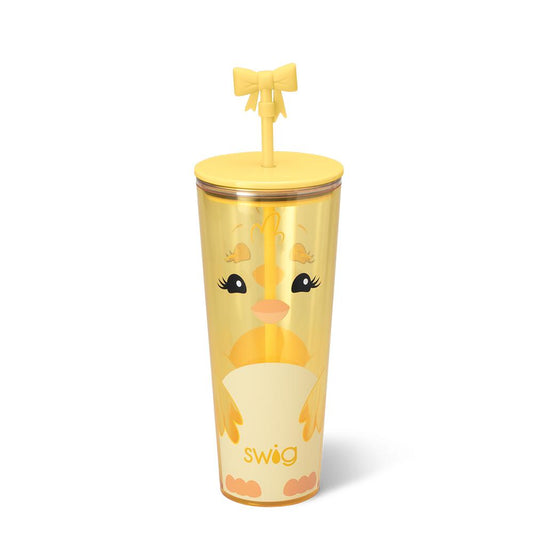 *SWIG Plastic Tumbler 24oz - Spring Chick