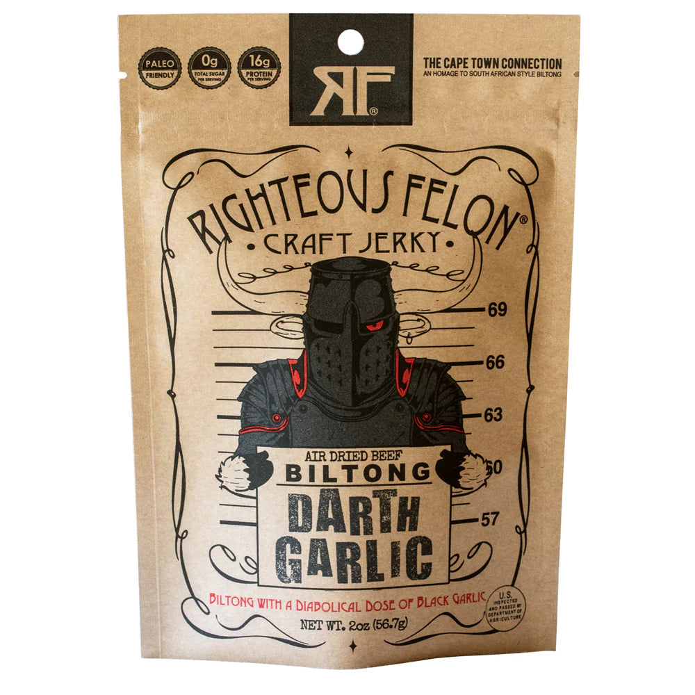 *BEEF JERKY - DARTH GARLIC BILTONG