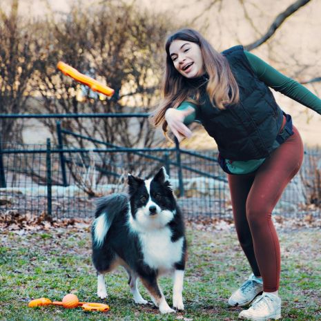 *Pet Toy - GOAT Fetch Stick, Orange - 10"