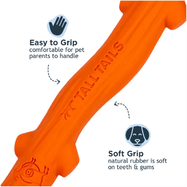 *Pet Toy - GOAT Fetch Stick, Orange - 10"