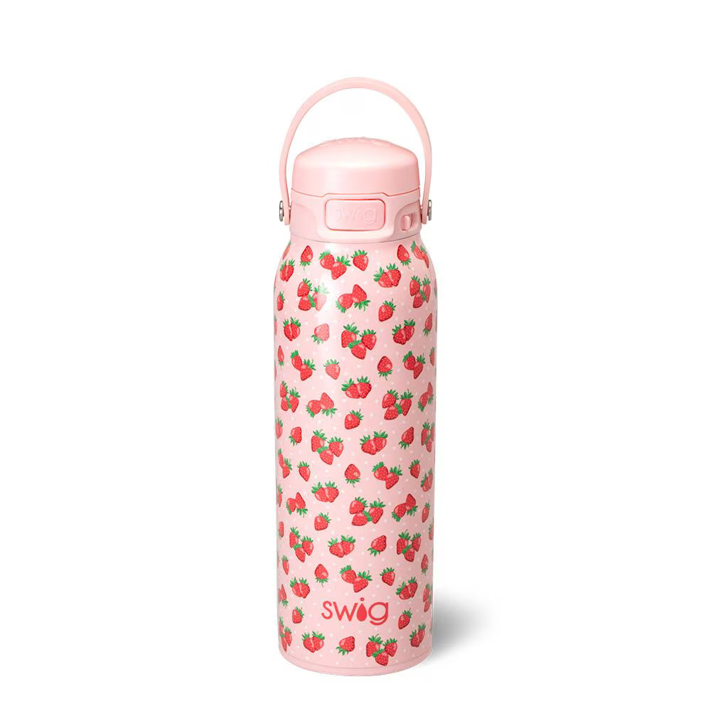 *SWIG EZ Fill Bottle (32oz) - Strawberry Shortcake