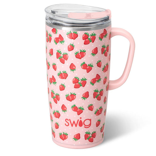*SWIG Travel Mug (22oz) - Strawberry Shortcake