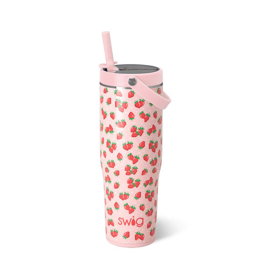 *SWIG Leakproof To-Go Tumbler 30oz - Strawberry Shortcake