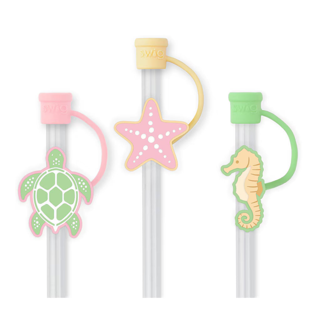 *SWIG Straw Topper Set - Summer Salt