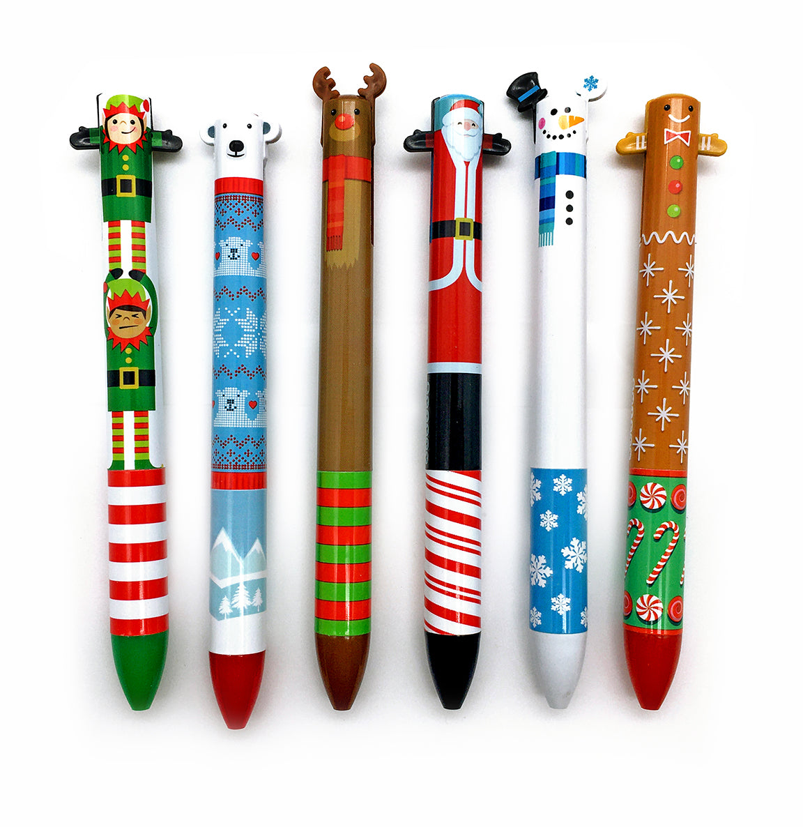 *Pen - Twice As Nice 2 Color Click Pens – Holiday