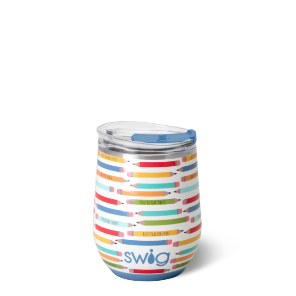 *SWIG Teacher Live Stemless Wine Cup (12oz)