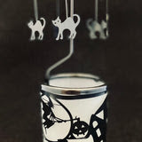 *Halloween Decorative Candle Holder - The Black Cats