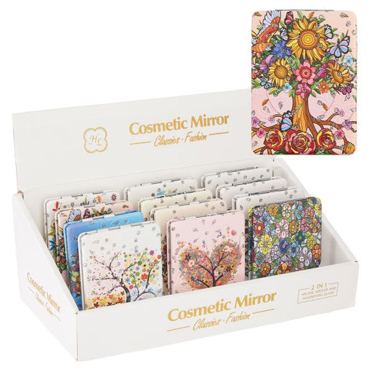 *Compact Mirror 2-in-1 Cosmetic - Tree of Life