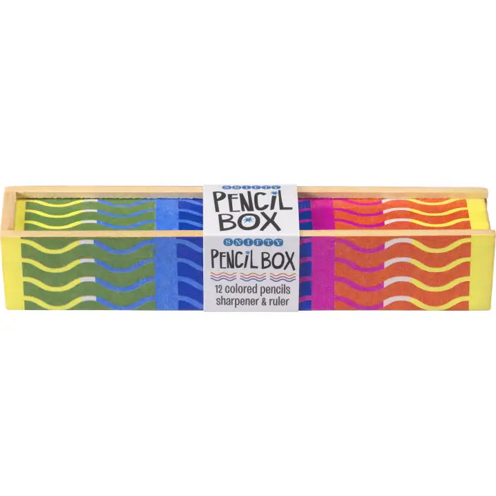 *Pencil Box – Wooden Colored Pencil Box - Wiggle