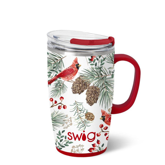 *SWIG Coffee Mug 18oz - Winter Cardinals