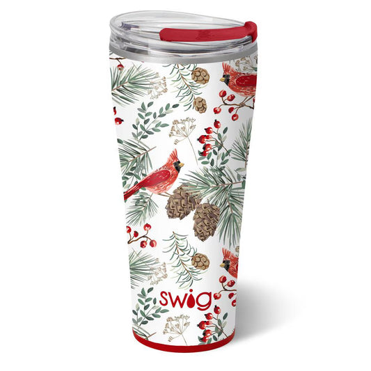 *SWIG Tumbler (32oz) - Winter Cardinals