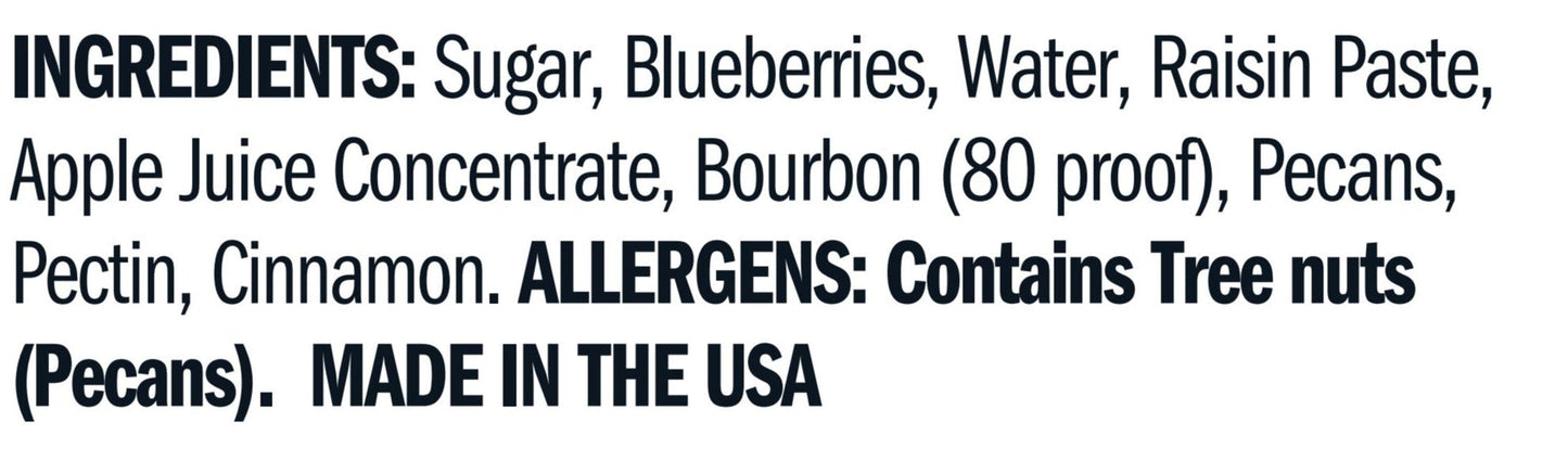 *Jam - Blueberry Bourbon Pecan
