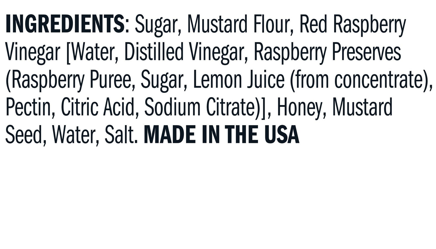 *Mustard - Raspberry Honey