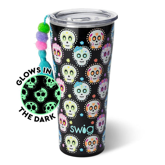 *SWIG Sugar Skull Tumbler (32oz)