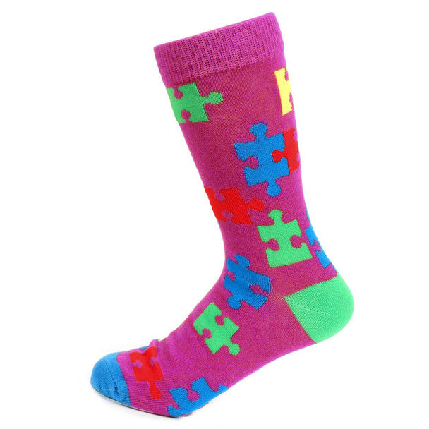 *Women's Autism Awareness Novelty Socks