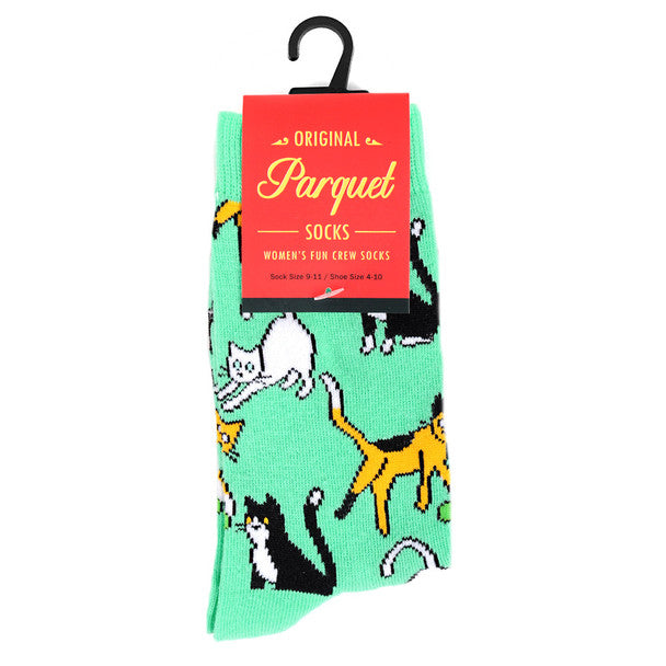 *Women's Playful Cats Novelty Socks