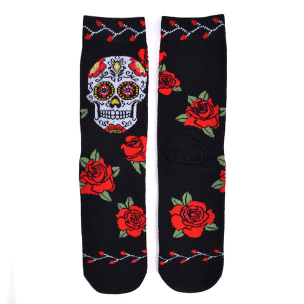 *Women's Sugar Skull Novelty Socks