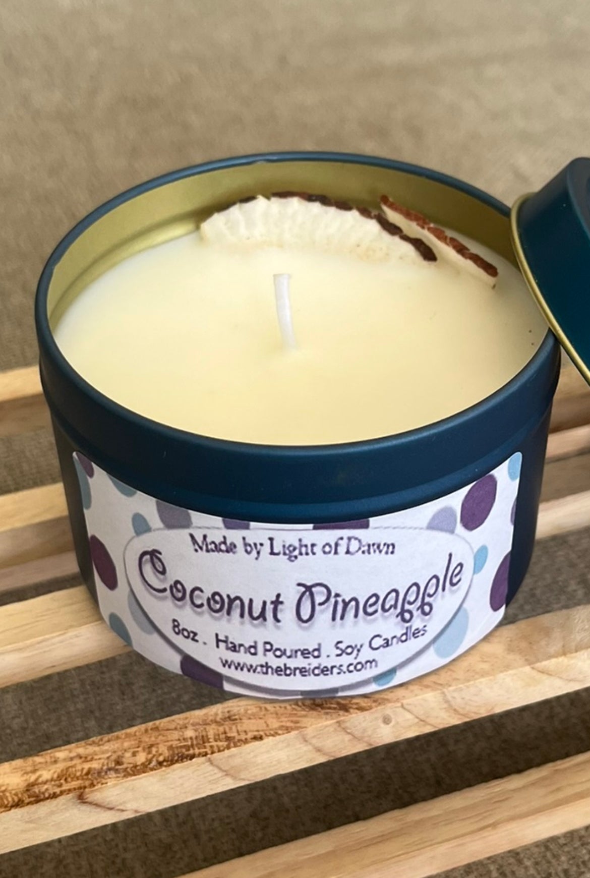 *Handcrafted Scented Candle - Coconut Pineapple