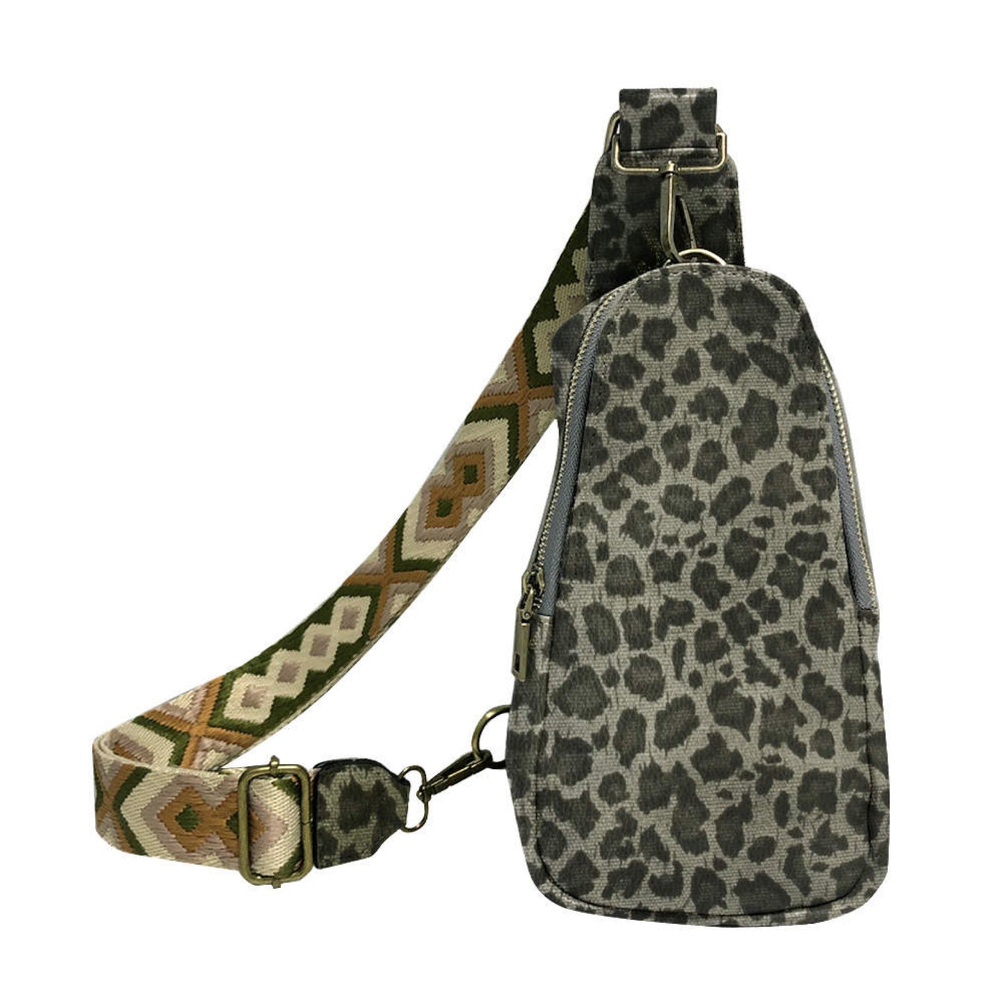 *NEW Sling Crossbody - Olive Animal