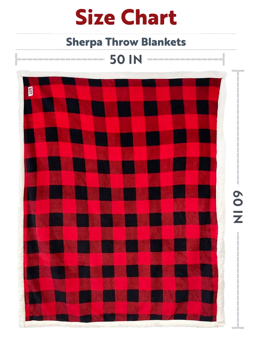 *Sherpa Blanket - Buffalo Plaid